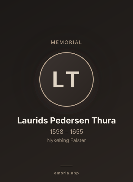 Memorial portrait of Laurids Pedersen Thura