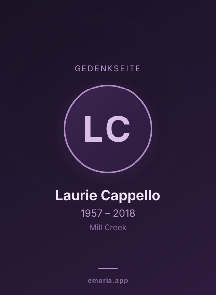 Gedenkportrait von Laurie Cappello