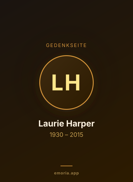 Gedenkportrait von Laurie Harper
