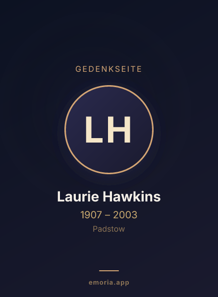 Gedenkportrait von Laurie Hawkins