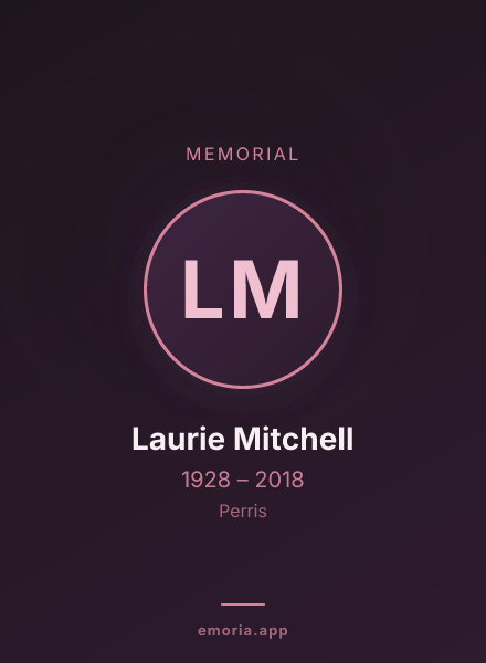 Memorial portrait of Laurie Mitchell