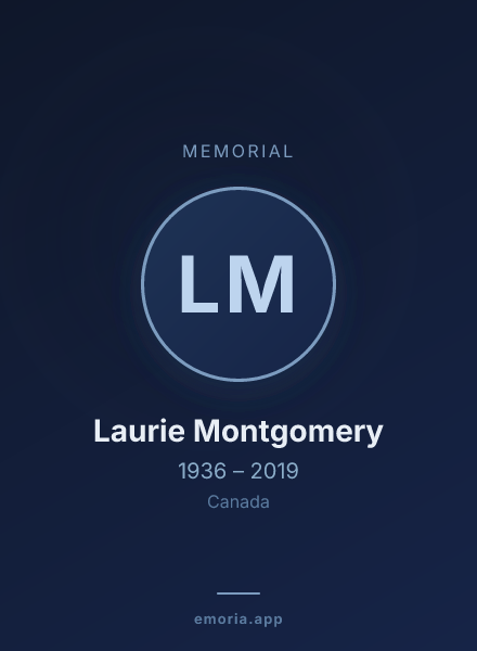 Memorial portrait of Laurie Montgomery