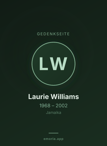 Gedenkportrait von Laurie Williams