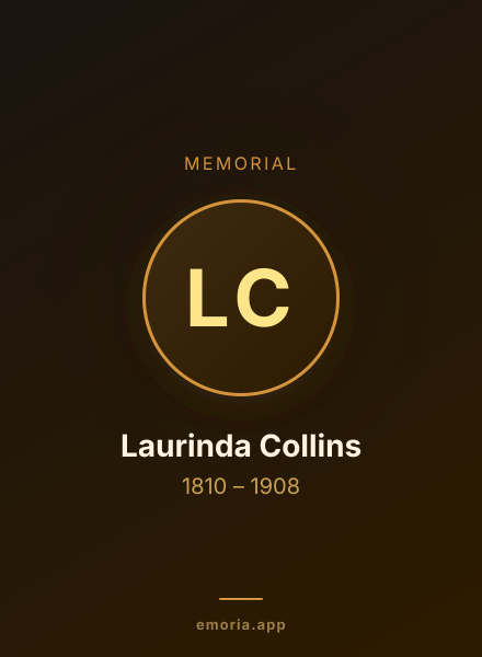 Memorial portrait of Laurinda Collins