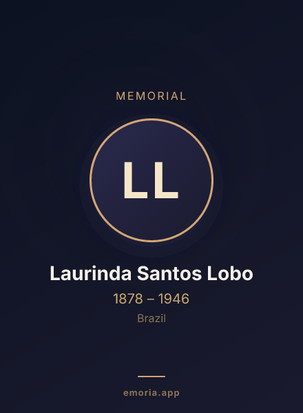 Memorial portrait of Laurinda Santos Lobo