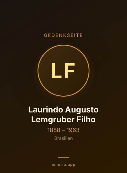 Gedenkportrait von Laurindo Augusto Lemgruber Filho