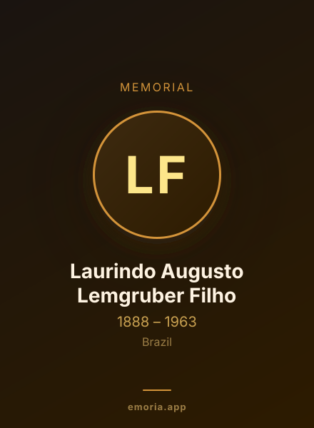 Memorial portrait of Laurindo Augusto Lemgruber Filho