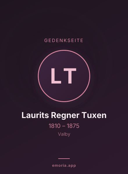 Gedenkportrait von Laurits Regner Tuxen