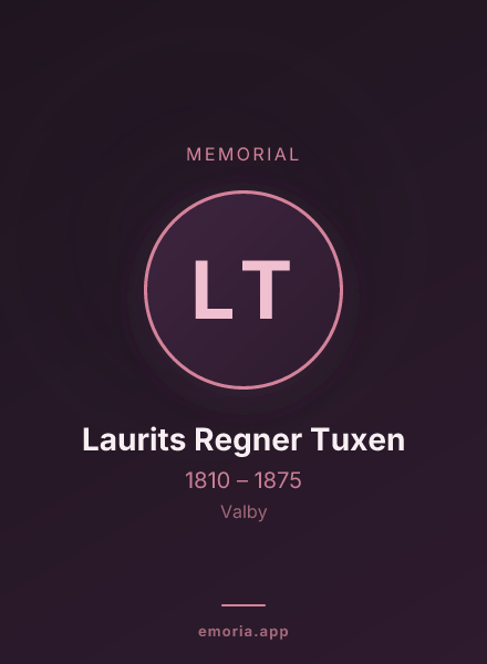 Memorial portrait of Laurits Regner Tuxen