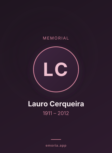 Memorial portrait of Lauro Cerqueira