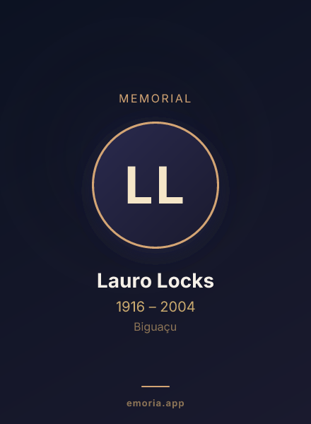 Memorial portrait of Lauro Locks