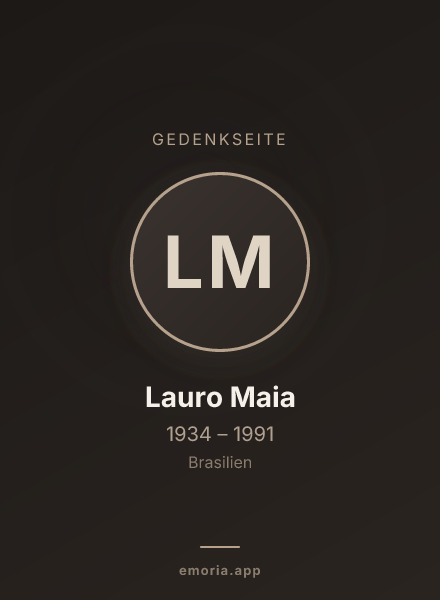 Gedenkportrait von Lauro Maia
