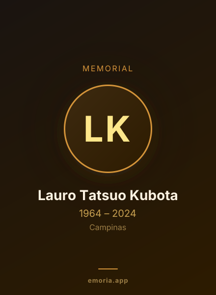 Memorial portrait of Lauro Tatsuo Kubota