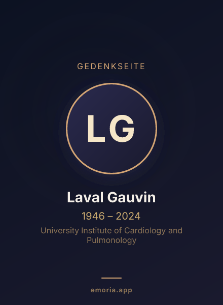 Gedenkportrait von Laval Gauvin