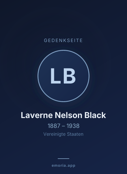 Gedenkportrait von Laverne Nelson Black