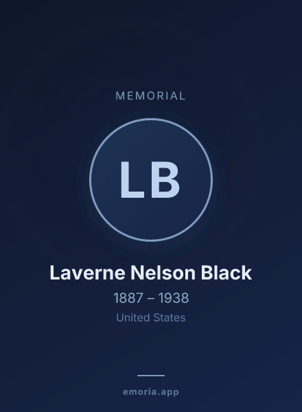 Memorial portrait of Laverne Nelson Black