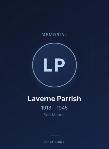 Memorial portrait of Laverne Parrish