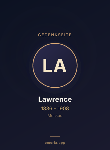 Gedenkportrait von Lawrence