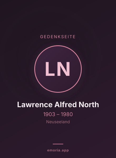 Gedenkportrait von Lawrence Alfred North
