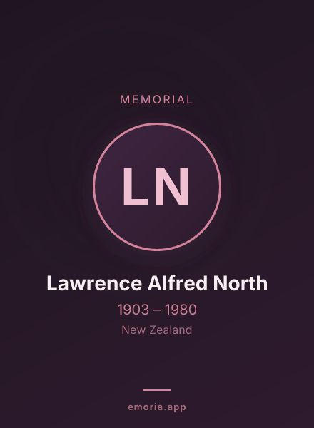 Memorial portrait of Lawrence Alfred North