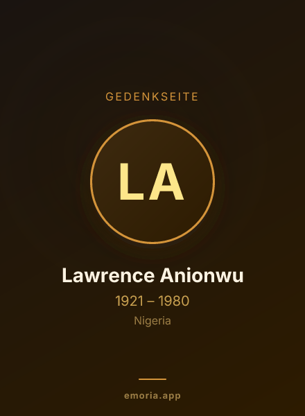 Gedenkportrait von Lawrence Anionwu