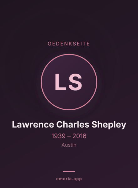 Gedenkportrait von Lawrence Charles Shepley