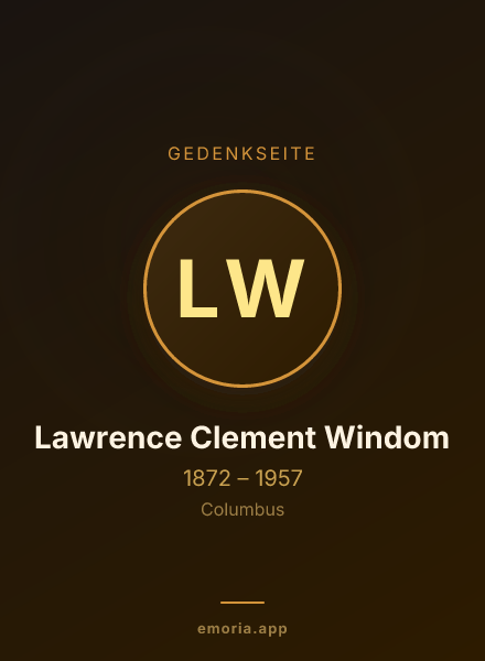 Gedenkportrait von Lawrence Clement Windom