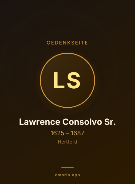 Gedenkportrait von Lawrence Consolvo Sr.