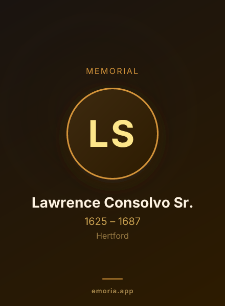Memorial portrait of Lawrence Consolvo Sr.