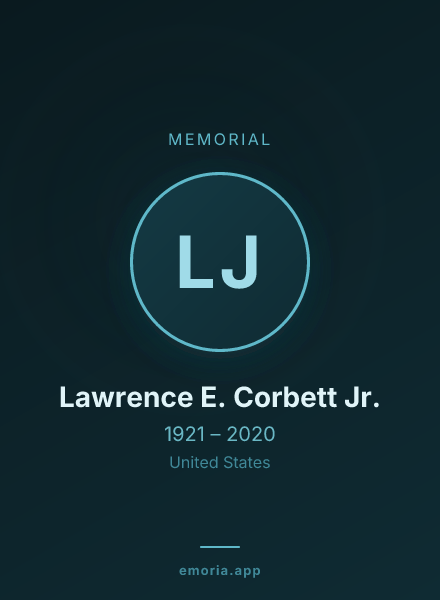 Memorial portrait of Lawrence E. Corbett Jr.