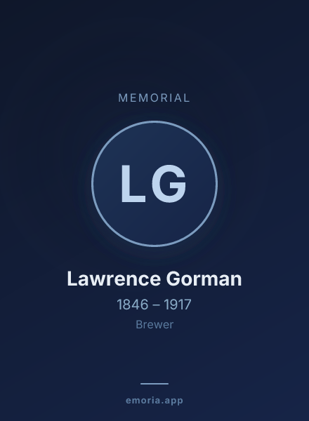 Memorial portrait of Lawrence Gorman