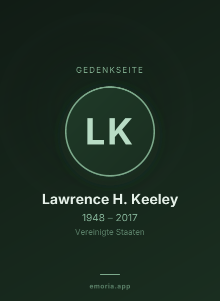 Gedenkportrait von Lawrence H. Keeley