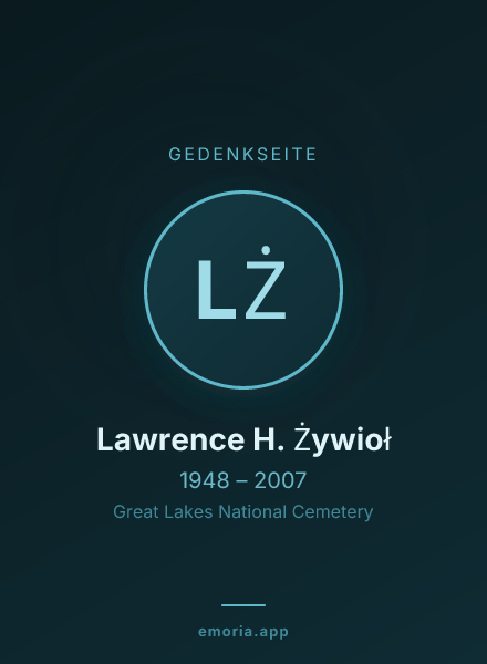 Gedenkportrait von Lawrence H. Żywioł