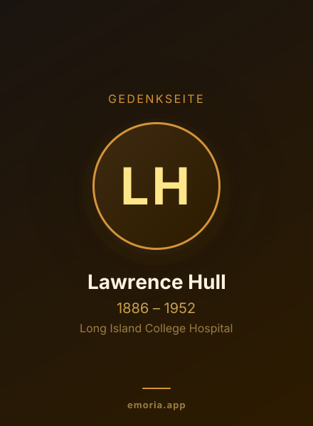 Gedenkportrait von Lawrence Hull