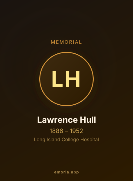 Memorial portrait of Lawrence Hull
