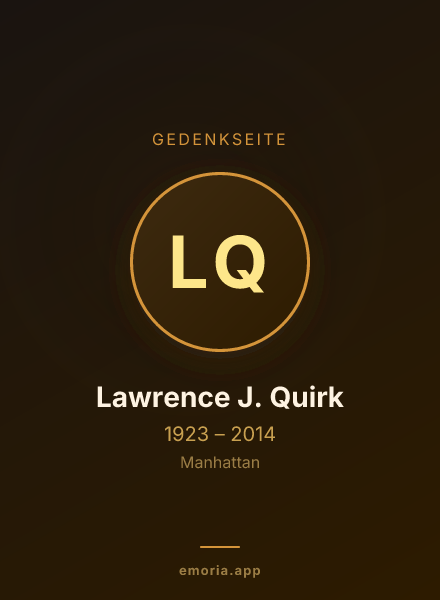 Gedenkportrait von Lawrence J. Quirk