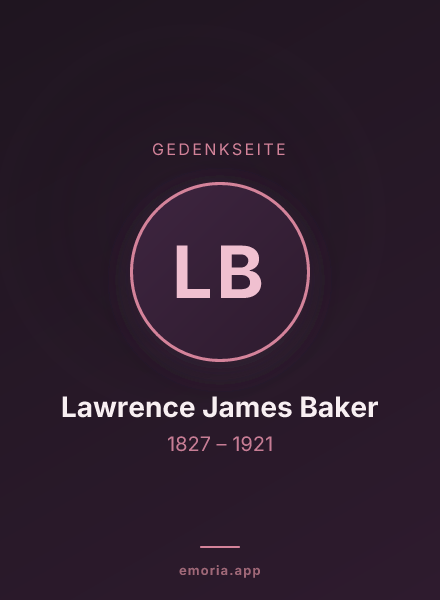 Gedenkportrait von Lawrence James Baker