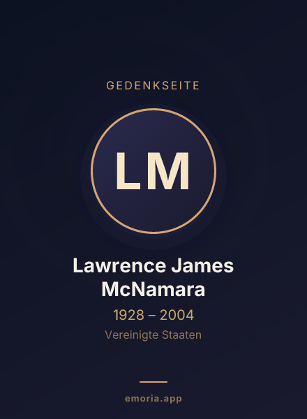 Gedenkportrait von Lawrence James McNamara