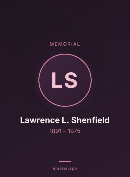 Memorial portrait of Lawrence L. Shenfield