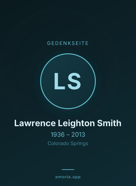 Gedenkportrait von Lawrence Leighton Smith