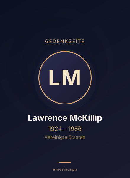Gedenkportrait von Lawrence McKillip