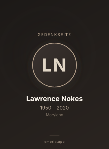Gedenkportrait von Lawrence Nokes