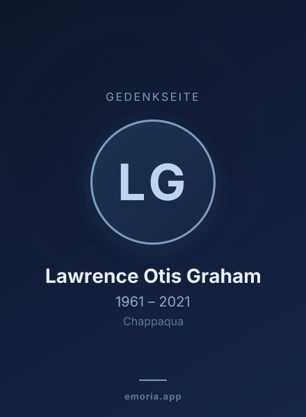 Gedenkportrait von Lawrence Otis Graham