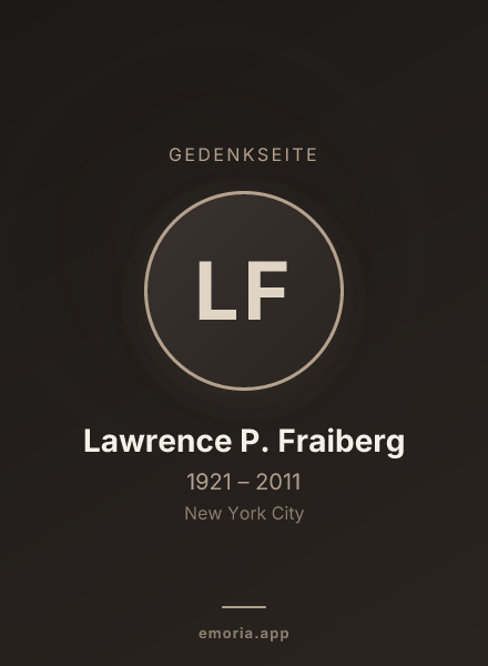 Gedenkportrait von Lawrence P. Fraiberg