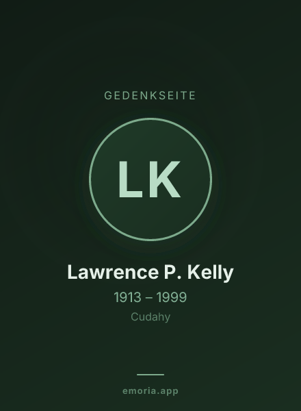 Gedenkportrait von Lawrence P. Kelly