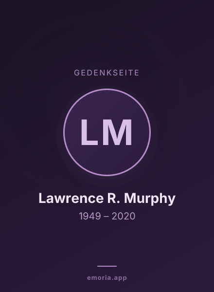 Gedenkportrait von Lawrence R. Murphy