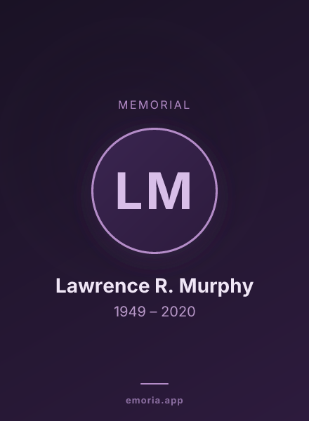 Memorial portrait of Lawrence R. Murphy