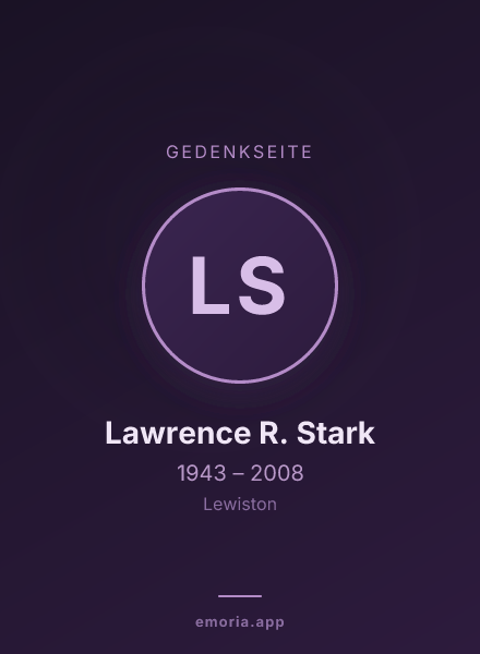 Gedenkportrait von Lawrence R. Stark