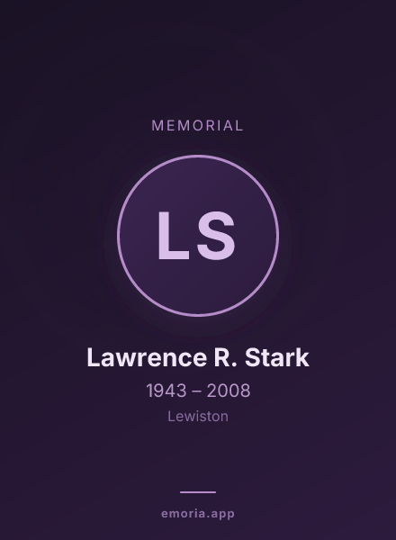 Memorial portrait of Lawrence R. Stark