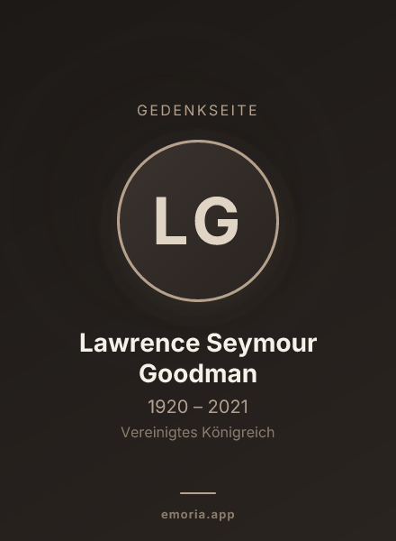 Gedenkportrait von Lawrence Seymour Goodman